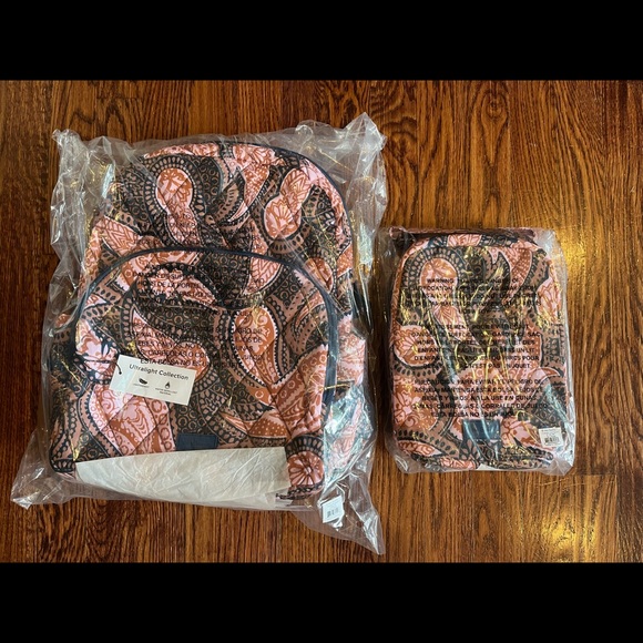 Vera Bradley Fern Paisley backpack and lunchbox - Picture 2 of 10